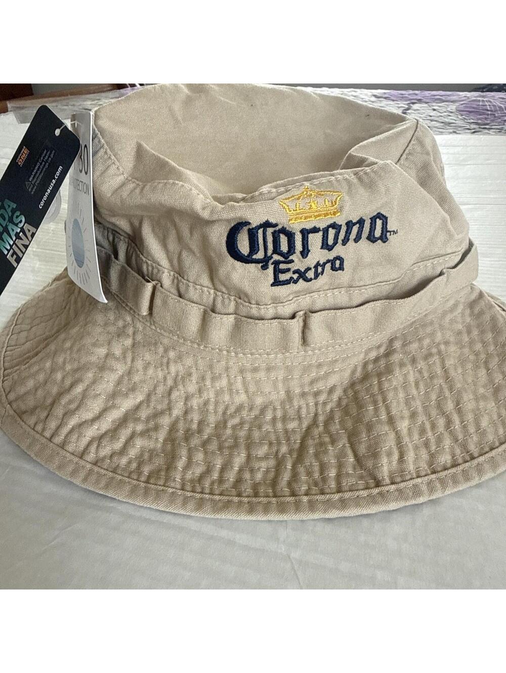 Corona Extra Beer Classic Men's Bucket Hat Beige Beer Cap